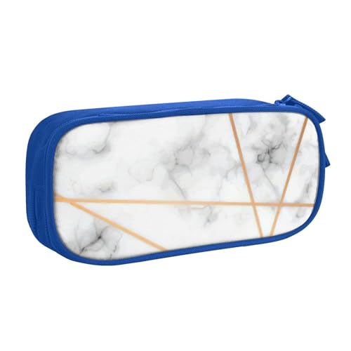 Federmäppchen mit Marmoriertextur, zur Aufbewahrung von Kosmetika, Kunstwerkzeugen, Studenten, Lehrer, vielseitig einsetzbar, blau, Einheitsgröße, Schulranzen-Set Federmäppchen mit Marmoriertextur, zur Aufbewahrung von Kosmetika, Kunstwerkzeugen, Studenten, Lehrer, vielseitig einsetzbar, blau, Einheitsgröße, Schulranzen-Set von PPHGUT