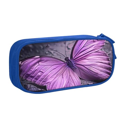 Federmäppchen mit Schmetterlings-Aufdruck, zur Aufbewahrung von Kosmetika, Kunstwerkzeugen, Studenten, Lehrern, vielseitig einsetzbar, blau, Einheitsgröße, Schulranzen-Set Federmäppchen mit Schmetterlings-Aufdruck, zur Aufbewahrung von Kosmetika, Kunstwerkzeugen, Studenten, Lehrern, vielseitig einsetzbar, blau, Einheitsgröße, Schulranzen-Set von PPHGUT