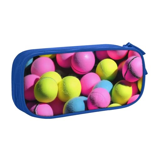 Federmäppchen mit Tennisbällen in leuchtendem Pink, zur Aufbewahrung von Kosmetika, Kunstwerkzeugen, Studenten, Lehrer, vielseitig einsetzbar, blau, Einheitsgröße, Schulranzen-Set Federmäppchen mit Tennisbällen in leuchtendem Pink, zur Aufbewahrung von Kosmetika, Kunstwerkzeugen, Studenten, Lehrer, vielseitig einsetzbar, blau, Einheitsgröße, Schulranzen-Set von PPHGUT