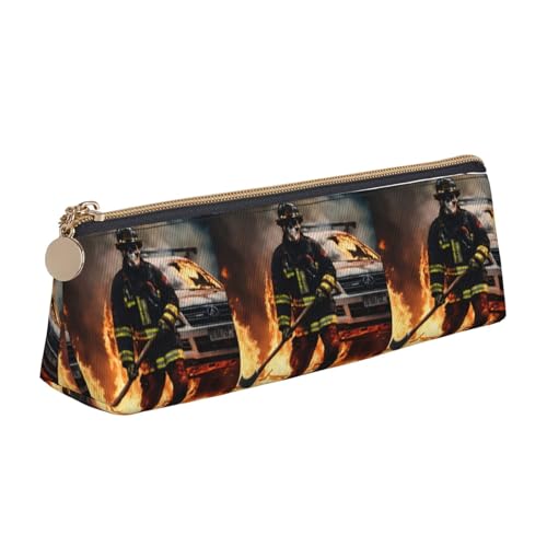 Feuerwehrmann Feuerwehrmann Flammendruck Studentenbedarf höhere Kapazität Federmäppchen Stifteetui Schule Reise Büro Schreibtisch von PPHGUT