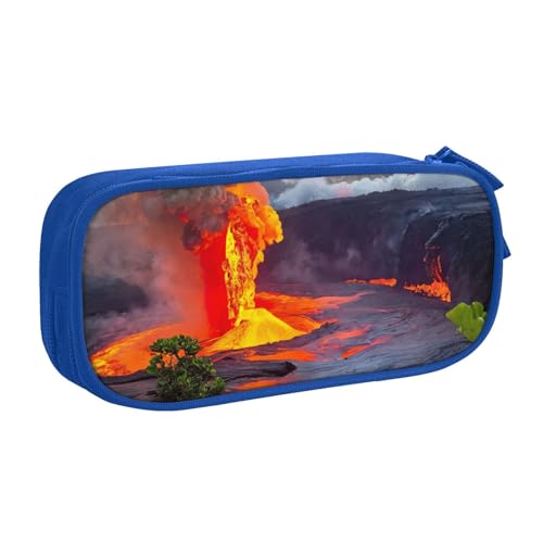 Kilauea Federmäppchen mit Vulkan-Motiv, zur Aufbewahrung von Kosmetika, Kunstwerkzeugen, Studenten, Lehrer, vielseitig einsetzbar, blau, Einheitsgröße, Schulranzen-Set Kilauea Federmäppchen mit Vulkan-Motiv, zur Aufbewahrung von Kosmetika, Kunstwerkzeugen, Studenten, Lehrer, vielseitig einsetzbar, blau, Einheitsgröße, Schulranzen-Set von PPHGUT