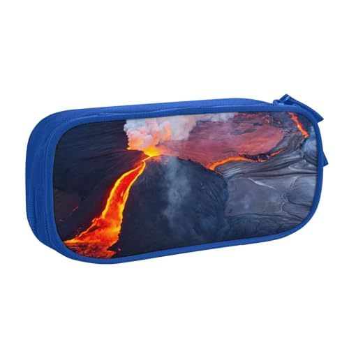 Kilauea Federmäppchen mit Vulkan-Motiv, zur Aufbewahrung von Kosmetika, Kunstwerkzeugen, Studenten, Lehrer, vielseitig einsetzbar, blau, Einheitsgröße, Schulranzen-Set Kilauea Federmäppchen mit Vulkan-Motiv, zur Aufbewahrung von Kosmetika, Kunstwerkzeugen, Studenten, Lehrer, vielseitig einsetzbar, blau, Einheitsgröße, Schulranzen-Set von PPHGUT