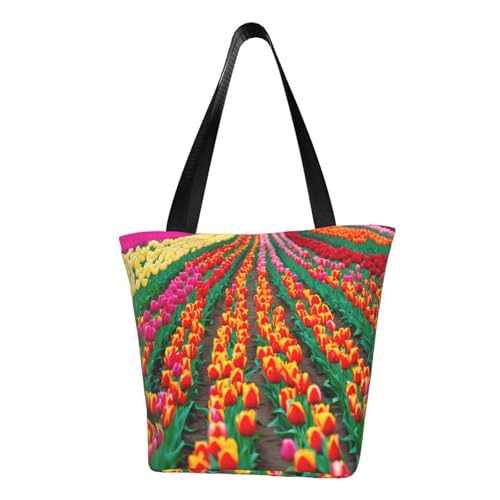 PPHGUT Funktionelle Umhängetasche mit buntem Tulpenmuster, bequeme Umhängetasche, trendig, Laufen, Reisen, Ausflüge PPHGUT Funktionelle Umhängetasche mit buntem Tulpenmuster, bequeme Umhängetasche, trendig, Laufen, Reisen, Ausflüge von PPHGUT