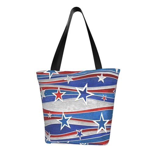 PPHGUT Patriotic Stars Stripes Independence Day Print Funktionelle Umhängetasche Bequeme Crossbody Taschen Trendy Laufen Reisen Ausflüge von PPHGUT
