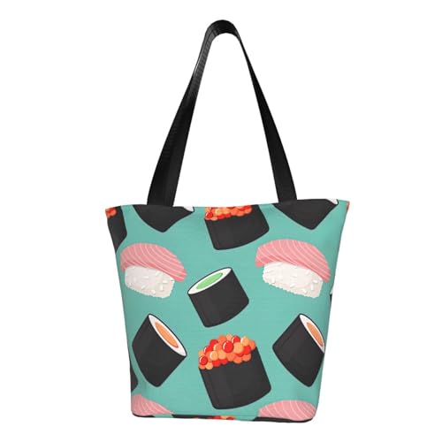 PPHGUT Sushi Food Pattern1 Print Funktionelle Umhängetasche Bequeme Crossbody Taschen Trendy Laufen Reisen Ausflüge von PPHGUT