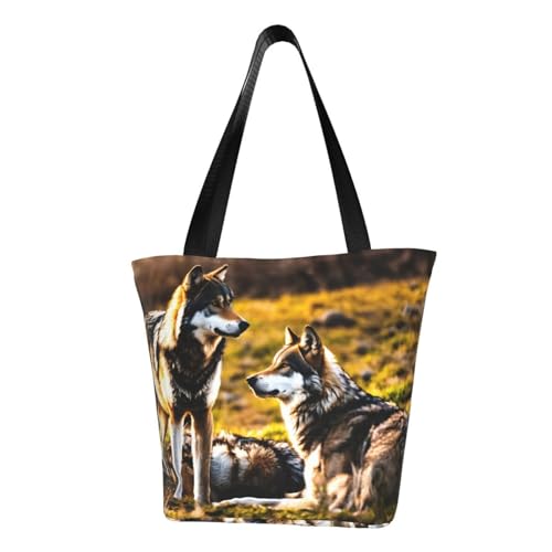 PPHGUT Wolfs Print Funktionelle Umhängetasche Bequeme Crossbody Taschen Trendy Laufen Reisen Ausflüge von PPHGUT