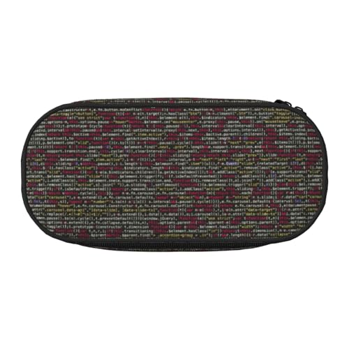 Programmier-Code-Druck, praktisch, hohe Kapazität, tragbare Make-up-Tasche, für Studenten, Teenager, Erwachsene, Schwarz , Einheitsgröße, Taschen-Organizer von PPHGUT