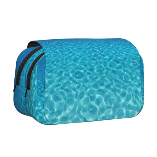 Tranquil Underwater Scenery Print Portable Pencil Bag Cosmetic Toiletry Multi-Use Bags Cute Large Capacity Daily Use von PPHGUT