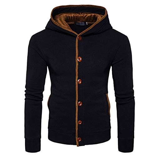 PPPPA Herren Hoodie Sweatshirt Colorblock Langarm Tasche Slim Fit Pullover Tops Herren Hoodie Pullover mit Kapuze Kapuzenpullover für Männer Pulli Sweatshirt Pullover Rundhals-Ausschnitt Longsleeve von PPPPA