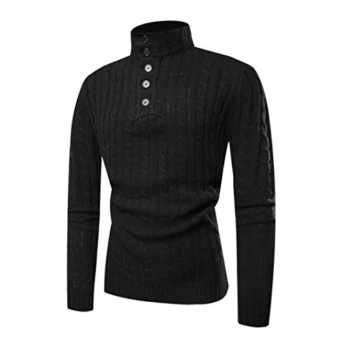 PPPPA Herren Rollkragenpullover Lässig gerippt Slim Fit Strickpullover High Roll Neck Basic Herren Pullover Rollkragenpullover Basic Pullover Slim Fit Strickwaren Herren Rollkragenpullover von PPPPA