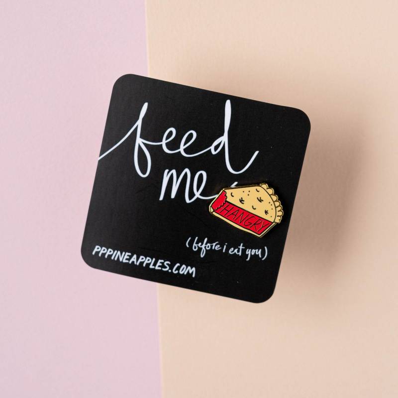 Hangry | Pie Pin Enamel Brosche von PPPineapples