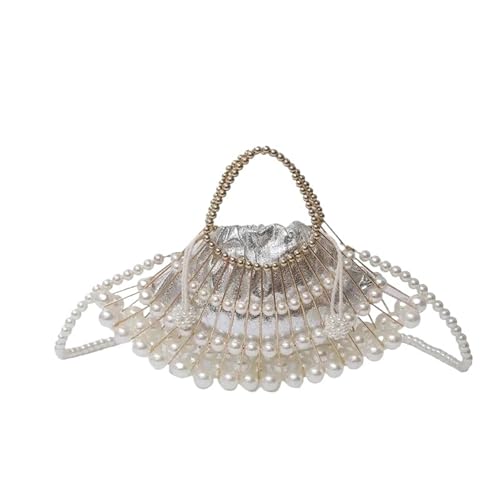 Abend-Clutch for Damen, elegante Perlen-Geldbörse, Dinner-Tasche, hohle Umhängetasche for Partys von PPQIRU