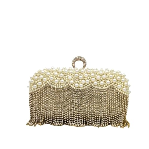 Perlen Clutch Handtaschen for Frauen Elegante Clutches Geldbörse Hochzeit Tasche for Party von PPQIRU