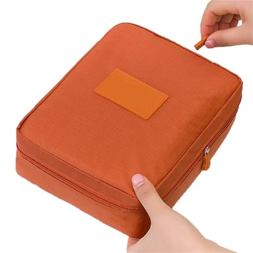 Reise-Toilettenbeutel Outdoor Multifunktions Reise Kosmetik Tasche Frauen Toilettenartikel Organizer wasserdichte Weibliche Lagerung bilden Fälle(Orange) von PPQIRU
