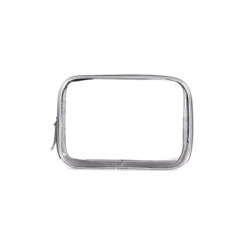 Reise-Toilettenbeutel Transparente Kosmetiktasche aus PVC for Damen, mit Reißverschluss, klare Make-up-Aufbewahrungstaschen, Reise-Toilettenartikel-Organizer, wasserdichter Kulturbeutel(23x7.5x16cm) von PPQIRU