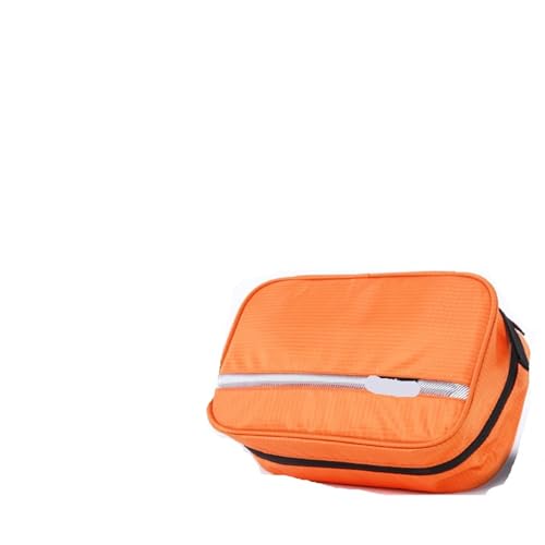 Reise-Toilettenbeutel Zipper Mann Frauen wasserdichte Make-Up Tasche Kosmetik Beauty Case Organizer Kulturbeutel Kits Lagerung Reise Waschen Beutel(Orange) von PPQIRU
