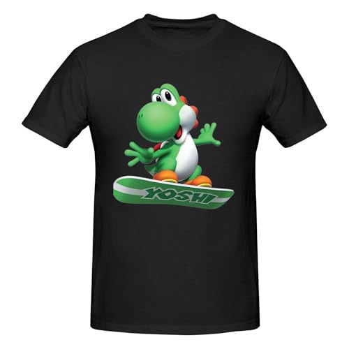 Yoshi Herren T-Shirt Rundhalsausschnitt T-Shirts für Männer Sommer T-Shirt Casual T-Shirt Tops von PPSVPKWO