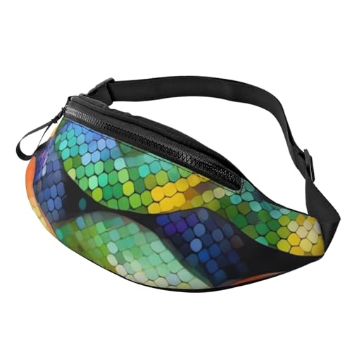 Gürteltasche, verstellbare Hüfttasche, Regenbogenfischschuppe, Crossbody-Tasche, Gürteltasche für Damen und Herren von PPTHSNVB