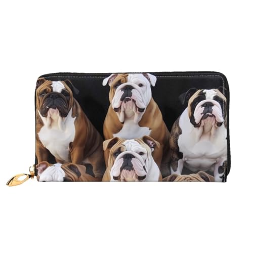 PPTHSNVB Golden Retriever Damen Geldbörse Große Kapazität Kreditkartenhalter Reißverschluss Telefon Clutch Damen Reise Geldbörse, French Bulldogs, Einheitsgröße, Klassisch von PPTHSNVB