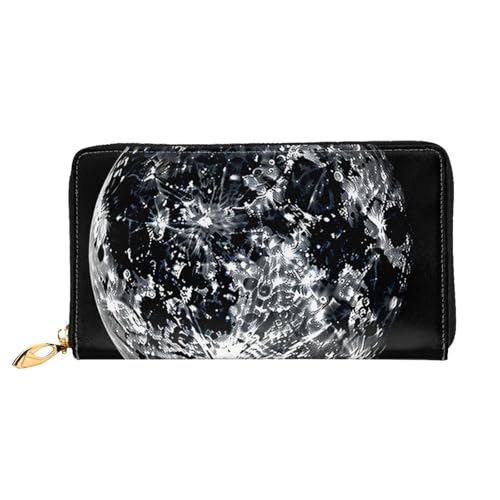 PPTHSNVB Music Notes on Old Paper Damen Geldbörse Große Kapazität Kreditkartenhalter Reißverschluss Telefon Clutch Damen Reise Geldbörse, Moon, Einheitsgröße, Klassisch von PPTHSNVB