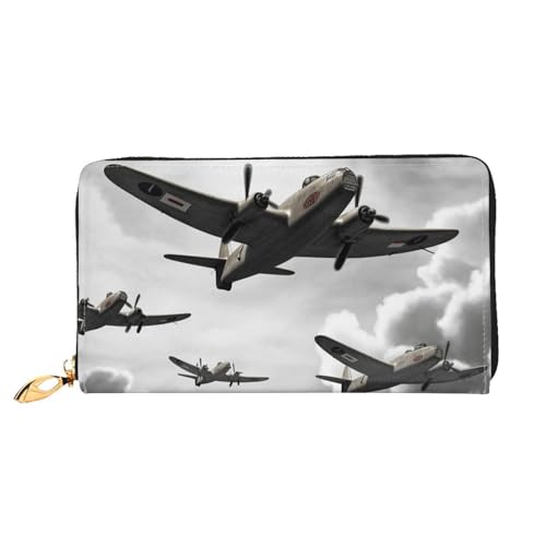 PPTHSNVB Schwarz Weiß Streifen Rote Rose Blumen Damen Geldbörse Große Kapazität Kreditkartenhalter Reißverschluss Telefon Clutch Damen Reise Geldbörse, Weltkrieg, Einheitsgröße, Klassisch von PPTHSNVB