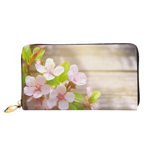 PPTHSNVB Spring Flowers Damen Geldbörse Große Kapazität Kreditkartenhalter Reißverschluss Telefon Clutch Damen Reise Geldbörse, Frühling und Blume, Einheitsgröße, Klassisch von PPTHSNVB