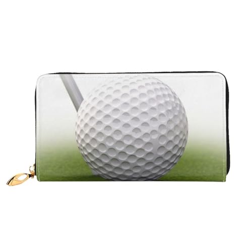 PPTHSNVB Wild Bobcat Damen Geldbörse Große Kapazität Kreditkartenhalter Reißverschluss Telefon Clutch Damen Reise Geldbörse, Golfball, Einheitsgröße, Klassisch von PPTHSNVB