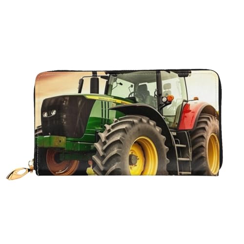 PPTHSNVB Wild Bobcat Damen Geldbörse Große Kapazität Kreditkartenhalter Reißverschluss Telefon Clutch Damen Reise Geldbörse, Traktor-Design, Einheitsgröße, Klassisch von PPTHSNVB