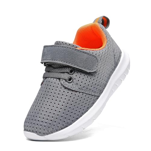 PPXID Kinder Turnschuhe Bequem Sneaker Freizeit Outdoor Schule Sportschuhe,Grau,32 EU von PPXID