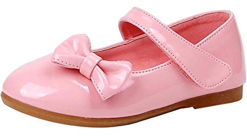 PPXID Mädchen Mary Jane Halbschuhe Bequem Lackleder Ballerinas,Pink,28 EU von PPXID