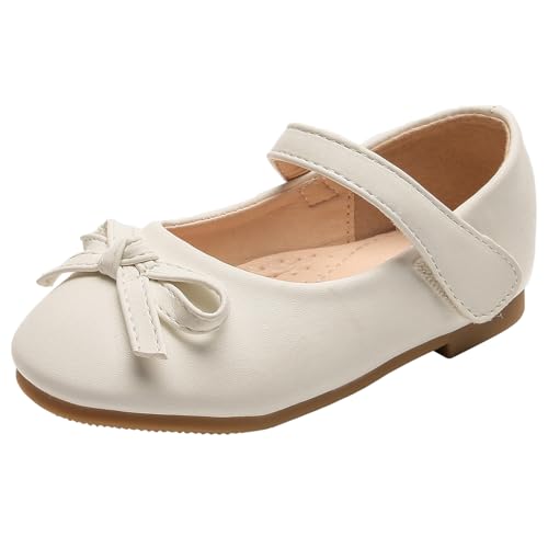 PPXID Mädchen Mary Jane Halbschuhe Prinzessin Ballerinas Taufschuhe,Weiß,31 EU von PPXID