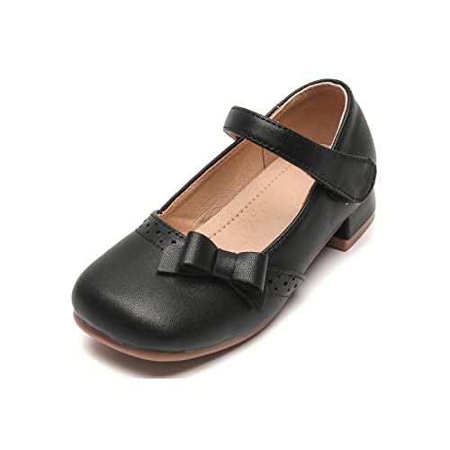 PPXID Mädchen Mary Jane Halbschuhe Prinzessin Taufschuhe,Schwarz,27 EU von PPXID