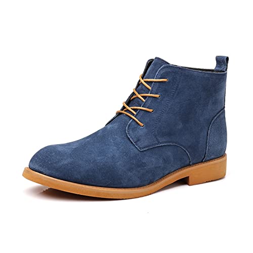 PPXID Schnürstiefeletten Herren Businessschuhe Klassiker Anzugschuhe,Herstellergröße 265,Blau,41.5 EU von PPXID