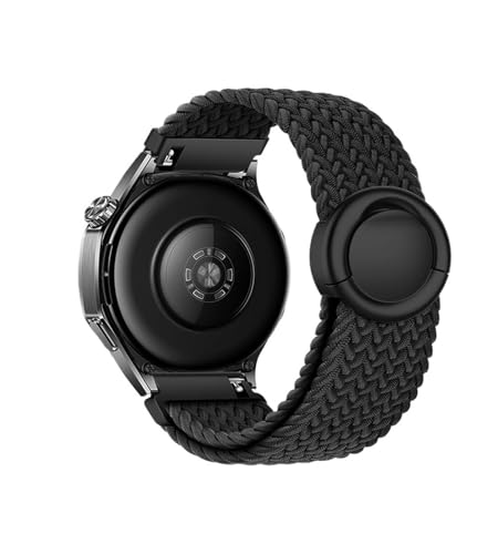 18/20/22mm Nylonarmband for Samsung Watch 7 6 5 4 Armband for Huawei Watch GT4 5 41mm 46mm GT5 Pro 42mm Armband ersetzen Zubehör(Black,18mm) von PPzsyxx
