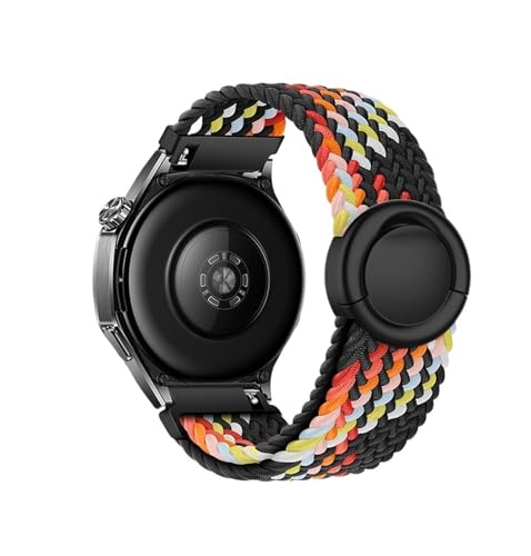 18/20/22mm Nylonarmband for Samsung Watch 7 6 5 4 Armband for Huawei Watch GT4 5 41mm 46mm GT5 Pro 42mm Armband ersetzen Zubehör(Z black rainbow,20mm) von PPzsyxx