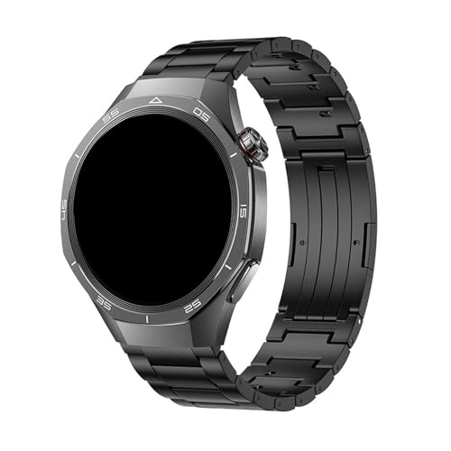 20mm 22mm Titanband for Huawei GT5 Pro 46mm GT2 3 4 46 42mm Schnellverschlussband for Samsung Galaxy Watch 7 6 5 Armband Zubehör(Black,For GT3Pro 43mm) von PPzsyxx
