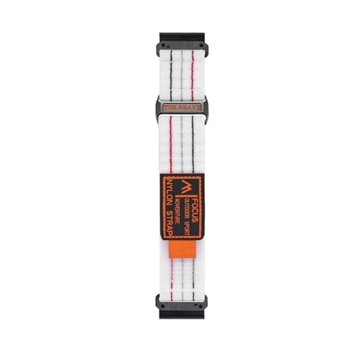 22 26 mm Quickfit Nylonband for Garmin Fenix ​​8 47 mm 51 mm 7 x 6 x 5 for Tactix7pro Armband(White,22mm(Fenix 8 47mm)) von PPzsyxx