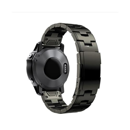 22 mm 26 mm Quick Fit Uhrenarmband aus Titanmetall for Garmin Fenix ​​7X 7 Solar / 6 Pro / 5 Plus/Instinct/Epix Gen2(Titanium gray,22mm Fenix7) von PPzsyxx