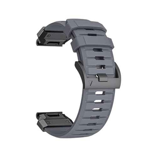 22mm 26mm Fluorkautschukband for Garmin Fenix ​​8 7X 7 6 6X Pro Epix Pro Gen2 47mm 51mm 5XPlus QuickFit Armband Zubehör(Gray,26mm(Tavtix 7/7pro)) von PPzsyxx