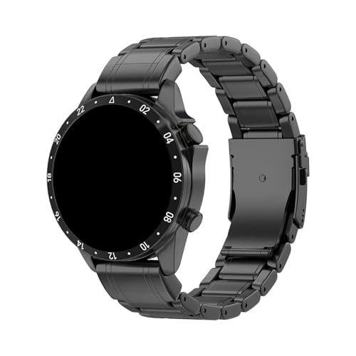 Armband aus Titanlegierung for Garmin Quatix 8/Fenix8/Tactix 47/51 mm 7X Forerunner 970 965 570 265 Aviator Band Zubehör(Black,22mm Fenix7 pro) von PPzsyxx