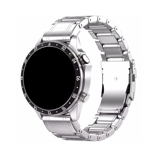 Armband aus Titanlegierung for Garmin Quatix 8/Fenix8/Tactix 47/51 mm 7X Forerunner 970 965 570 265 Aviator Band Zubehör(Silver,22mm Fenix 8 47mm) von PPzsyxx