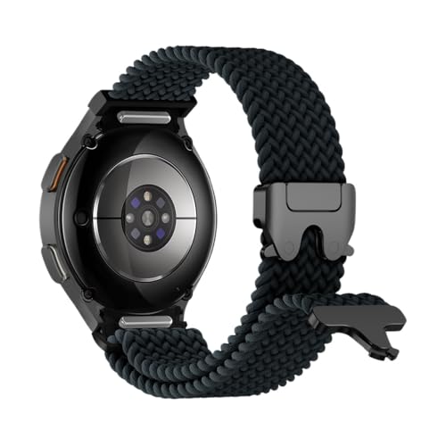 Atmungsaktives Nylonband for Samsung Watch 7 6 5 4 40 44mm 5pro 45mm FE 6Classic 43 47mm 4Classic 42 46mm Sportarmband Zubehör(Midnight color,For Galaxy FE 40mm) von PPzsyxx