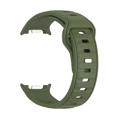 Atmungsaktives Sportarmband aus Silikon for Samsung Galaxy Watch 8 40 44 MM, ersetztes Band for Galaxy 8 Classic 46 MM Zubehör(Army green,For Watch8 Classic) von PPzsyxx