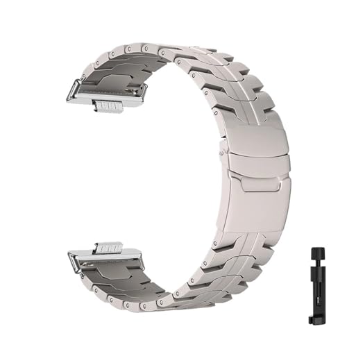 Edelstahlarmband for Huawei Watch Fit 3 4 Correa Armband for Huawei Watch Fit4 Pro Zubehör Metallarmband Zubehör(Ti-S,For fit 4) von PPzsyxx