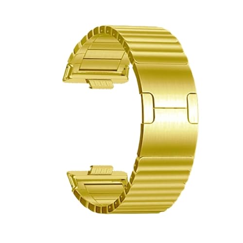 Edelstahlarmband for Huawei Watch Fit 4 4Pro Correa Armband for Huawei Fit 3 Ersetztes Band Zubehör(Gold,For Fit 4) von PPzsyxx