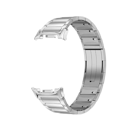 Edelstahlarmband for Samsung Galaxy Watch Ultra 47mm Quick Link-Armband for Watch8 40 44mm 8Classic 46mm Metallband Zubehör(Silver 2,For 8 Classic 46mm) von PPzsyxx