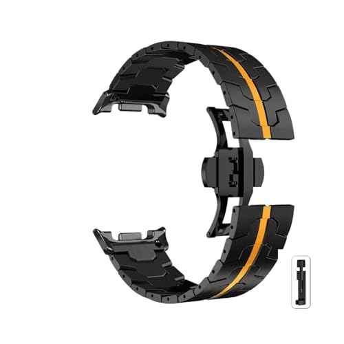 Edelstahlband for Samsung Galaxy Watch 8 40mm 44mm Correa-Armband for Galaxy Watch8 Classic/Ultra 2 Armband Zubehör(BlackO,For Watch Ultra 2-2025) von PPzsyxx