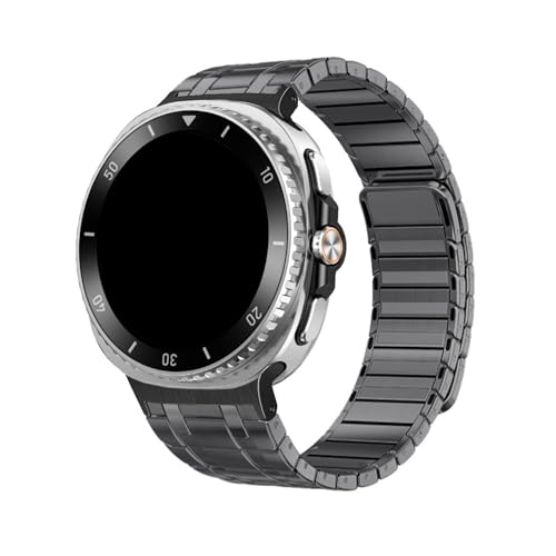 Edelstahlband for Samsung Galaxy Watch8 44mm 40mm/8Classic 46mm, ersetztes Armband for Watch Ultra2(2025) Zubehör(Gray,Ultra 47mm 2025) von PPzsyxx