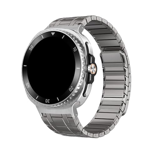 Edelstahlband for Samsung Galaxy Watch8 44mm 40mm/8Classic 46mm, ersetztes Armband for Watch Ultra2(2025) Zubehör(Titanium,Ultra 47mm 2025) von PPzsyxx