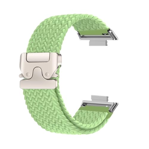 Elastisches geflochtenes Nylon-Schlaufenband for Huawei Watch Fit 4/3 Armband for Huawei Fit 4 Pro Männer Frauen Ersatzarmband Zubehör(MGS,For Fit 3) von PPzsyxx